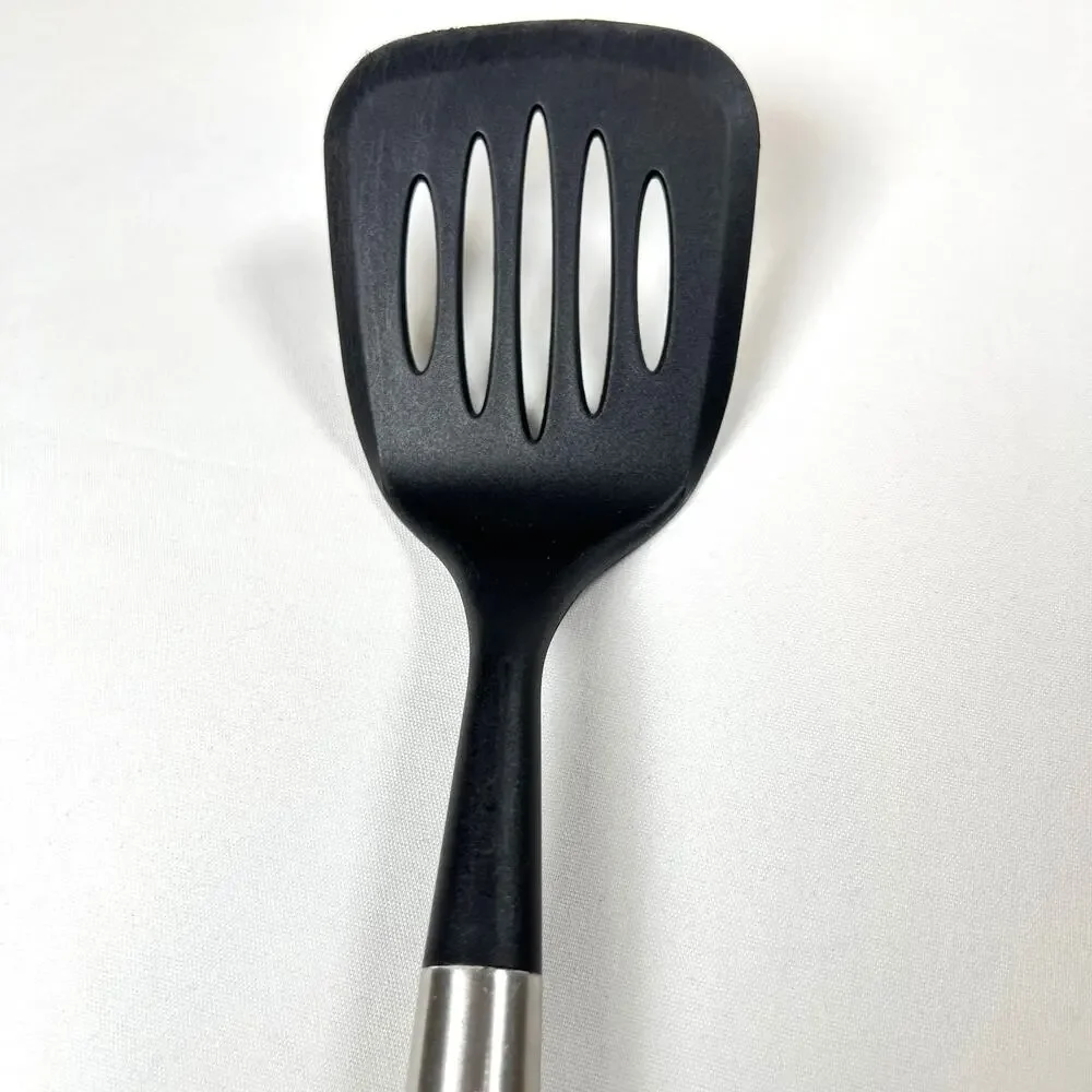Oneida Nylon Head Slotted Turner Spatula Stainless Steel Handle